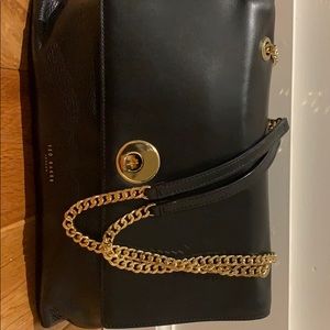 Ted Baker black bag with gold chain